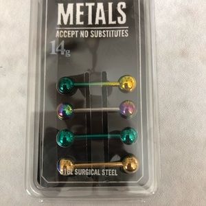 Surgical steel morbid metal piercing